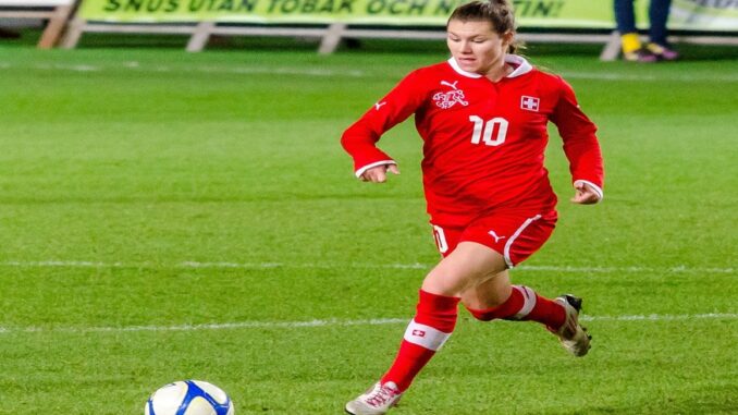 Sverige - Schweiz 3-0, Träningslandskamp Fotboll Dam